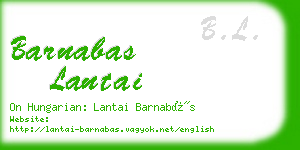 barnabas lantai business card